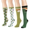 Muk Luks Womens Multi-pack 4 Pair Over The Calf Socks In Multi
