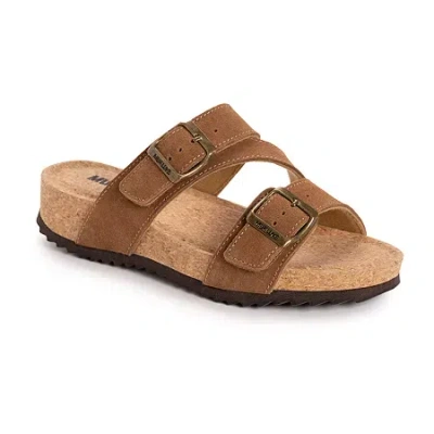 Muk Luks Womens Poppy Strap Sandals In Brown