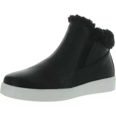 Muk Luks Womens Slip On Round Toe Ankle Boots In Black