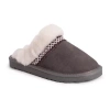 Muk Luks Womens Slip-on Slippers In Gray