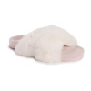 Muk Luks Womens Slip-on Slippers In White