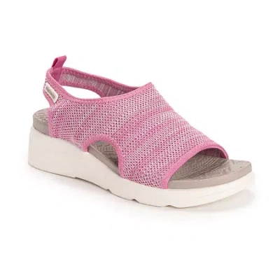 Muk Luks Womens Zahara Strap Sandals In Pink