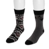 Muk Luks Wool Blend Socks 2 Pair Pack In Black