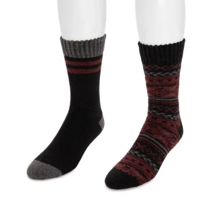 Muk Luks Wool Blend Socks 2 Pair Pack In Multi