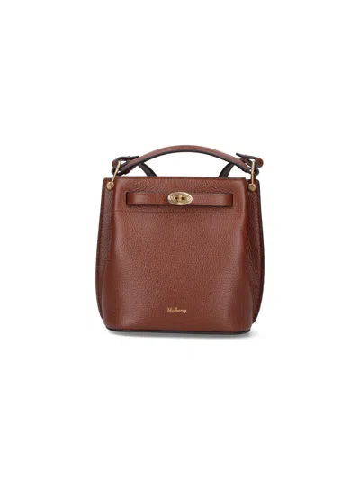 Mulberry 100% Bovine Leather Mini Shoulder Bag For Women In Brown