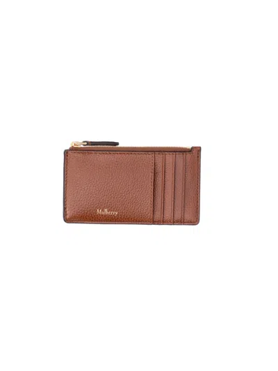 Mulberry 100% Bovine Leather Wallet For Women In Brown
