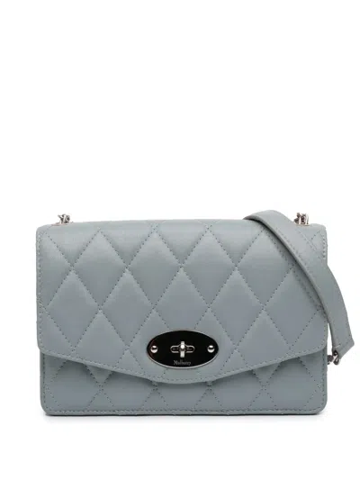 Pre-owned Mulberry 2015-2026 Small Quilted Leather Darley Crossbody Bag In Blue