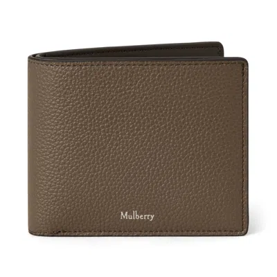 Mulberry 8 Card Wallet In Mushroom Small Classic Grain