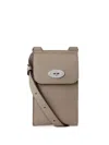 Mulberry Adjustable Leather Phone Bag In Neutral