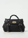 Mulberry 'alexa' Black Handbag With Adjustable And Removable Shoulder Strap And Magnetic Closure In Black