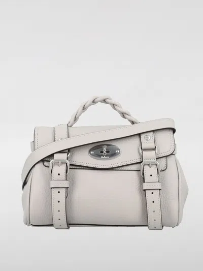 Mulberry Alexa Bag In Grained Leather In Grey