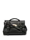 Mulberry 'alexa' Black Handbag With Adjustable And Removable Shoulder Strap And Magnetic Closure