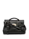 Mulberry 'alexa' Black Handbag With Adjustable And Removable Shoulder Strap And Magnetic Closure