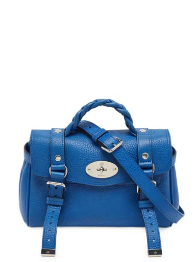 Pre-owned Mulberry Alexa Braided Handbag In Blue