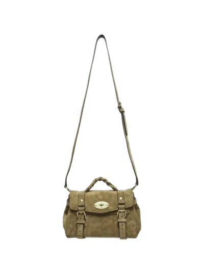 Mulberry Alexa Braided Leather Shoulder Bag In Purple