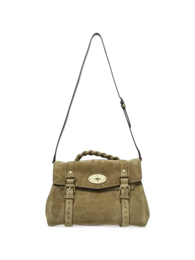 Mulberry Alexa Braided Leather Shoulder Bag In Red