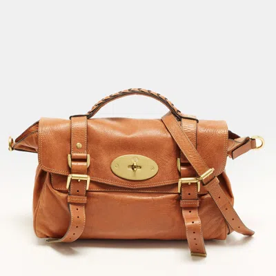 Pre-owned Mulberry Alexa Brown Leather Bag