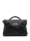 Mulberry Alexa Heavy Grain Leather Top Handle Bag In Black
