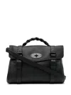 Mulberry Alexa Heavy Grain Leather Top Handle Bag In Black