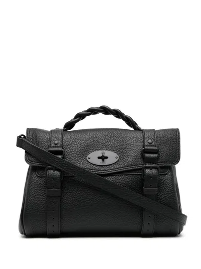 Mulberry Black Alexa Heavy Grain Satchel