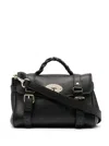 Mulberry 'alexa' Black Handbag With Adjustable And Removable Shoulder Strap And Magnetic Closure