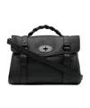 Mulberry Alexa Heavy Grain Leather Top Handle Bag In Black