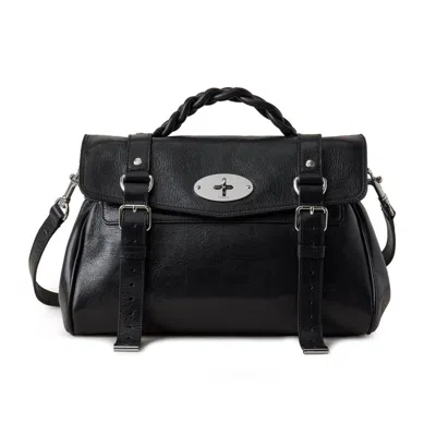 Mulberry Alexa Leather Tote Bag In Black