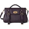 Mulberry Alexa Leather Satchel In Purple