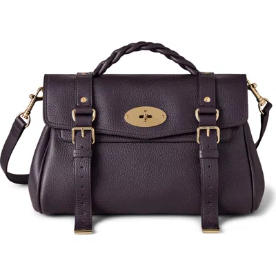 Mulberry Alexa Leather Satchel In Purple