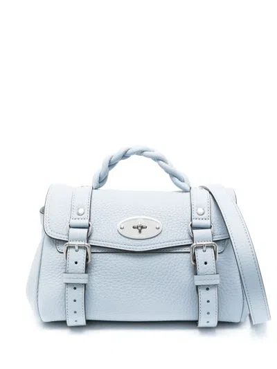 Mulberry Alexa Leather Tote Bag In Blue