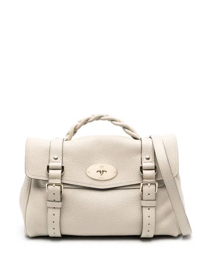 Mulberry Alexa Leather Tote Bag In White