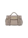 Mulberry Mini Leather Alexa Top-handle Bag In Neutral