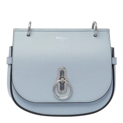 Mulberry Amberley Logo Detailed Small Shoulder Bag In Blue