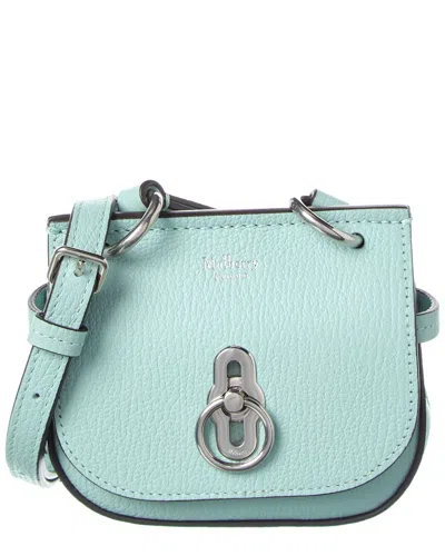 Mulberry Amberley Micro Leather Shoulder Bag In Blue