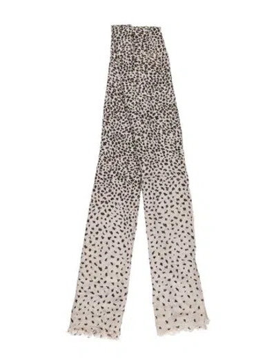 Pre-owned Mulberry Animal Print Scarf In Neutrals