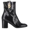 Mulberry Ankle Boots In Black Leather In Black