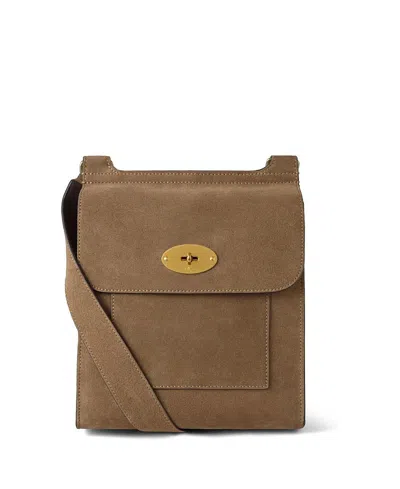 Mulberry Antony In Suede In Brown