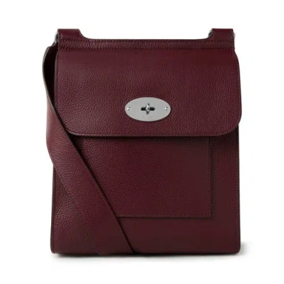 Mulberry Antony Leather Crossbody Bag In Black Cherry