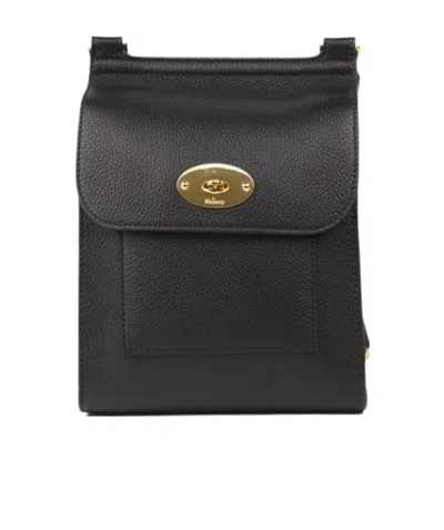 Mulberry Antony N Classic Grain Shoulder Bag In Black