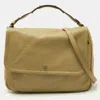 MULBERRY AVOCADO LEATHER FLAP HOBO