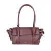 Mulberry Mini Soft Bayswater Heavy Grain In Burgundy