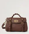 Mulberry Mini Leather Alexa Cross-body Bag In Brown