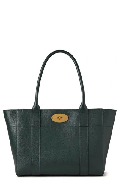 Mulberry Bayswater 9 To 5 Leather Zip Tote In Green