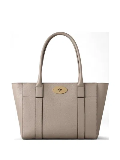 Mulberry Mini Bayswater Tote Small Classic Grain In Neutral