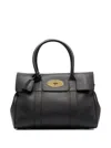 Mulberry 'bayswater' Black Handbag With Twist-lock Fastening In Black