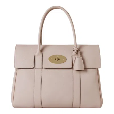 Mulberry Bayswater Blossom Pink Small Classic Grain In Neutral
