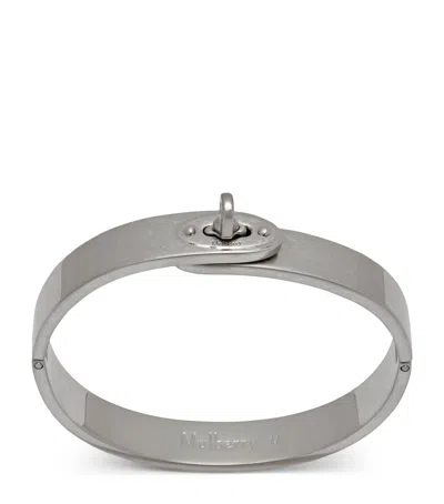 Mulberry Bayswater Metal Slim Bracelet In New Silver