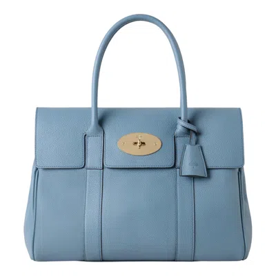 Mulberry Bayswater Brighton Blue Small Classic Grain