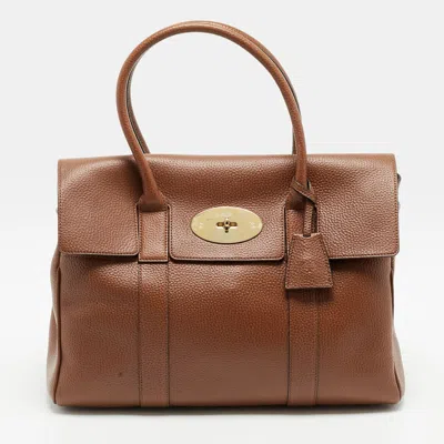 Pre-owned Mulberry Bayswater Brown Leather Satchel