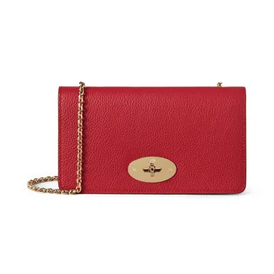 Mulberry Bayswater Clutch In Red